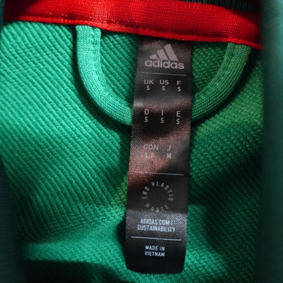 Adidas Jacket Small Green Full Zip Embroidered Mexico World Cup - Picture 4 of 9